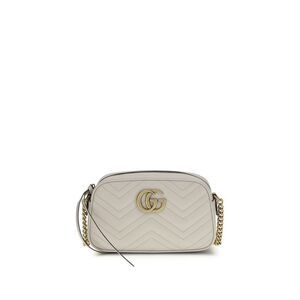 Gucci White Calf Leather Bos Taurus Women's Handbag